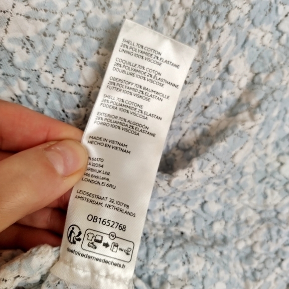 Free People Oh Baby Lace Crop Top In Tea Combo Sz M - Picture 8 of 10